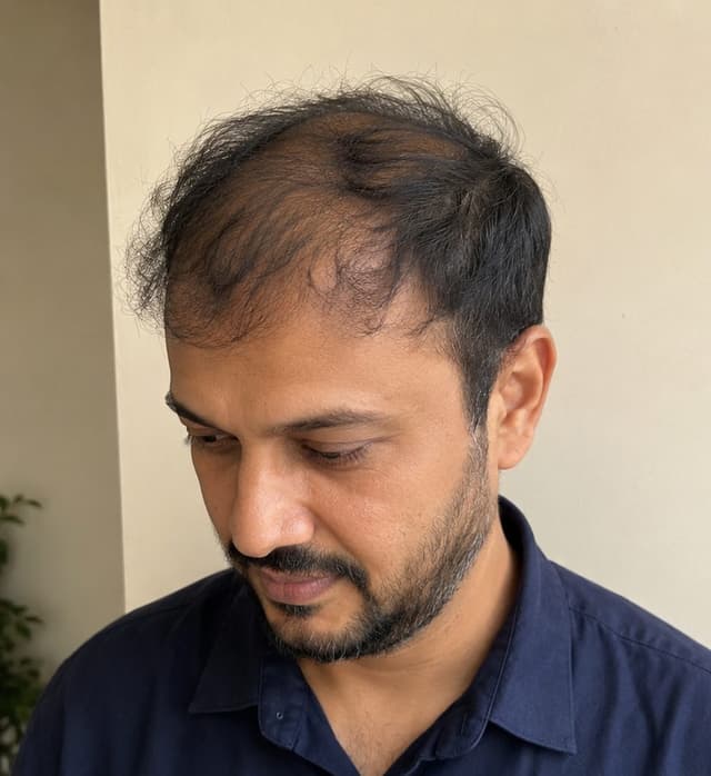 Before hair patch